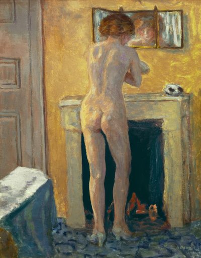 Nude Back View by the Fireplace by Pierre Bonnard